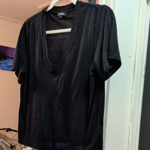 Express Black Short Sleeve Tee